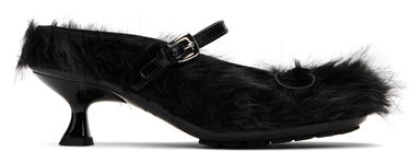 Smykker Simone Rocha Simone Rocha Faux Fur Grip Mule Heels Sort | HBG1 1090, 0