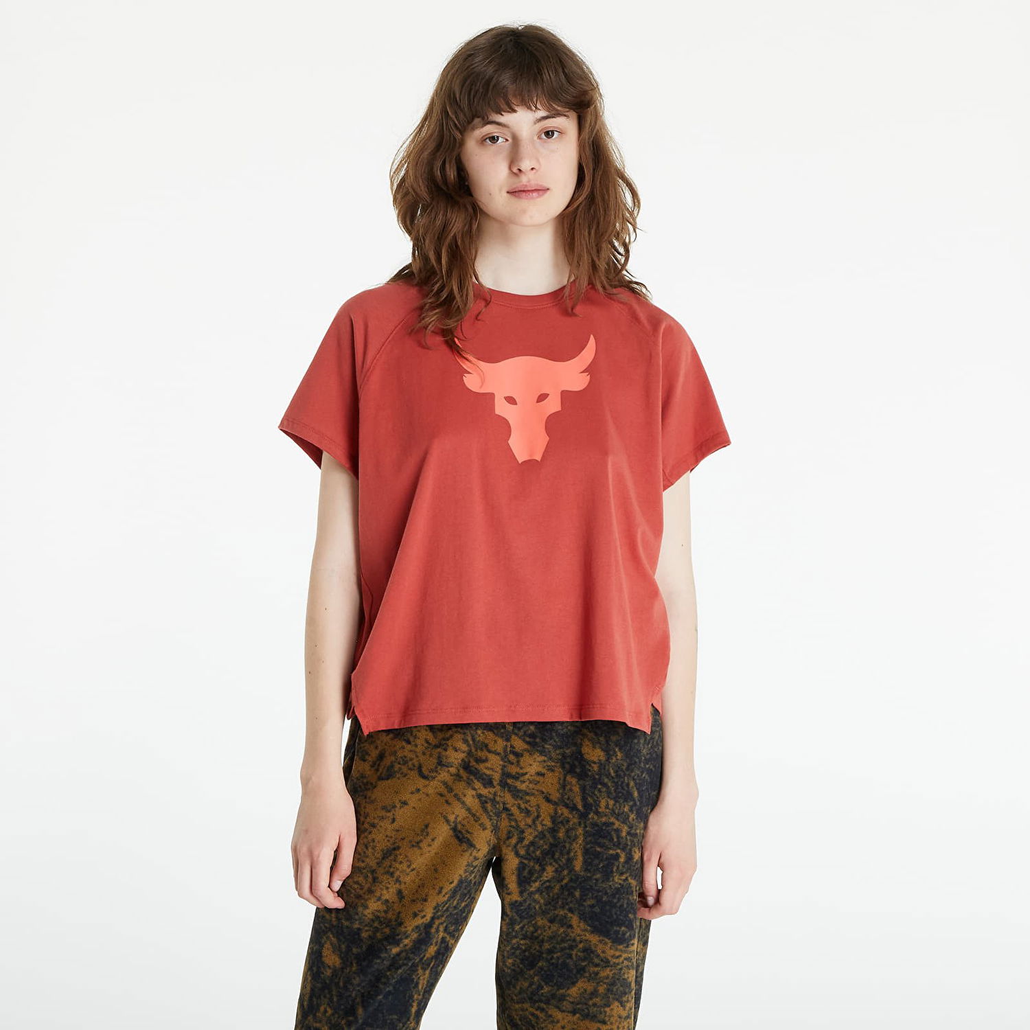 T-shirt Under Armour Project Rock Bull Rød | 1369962-635, 0