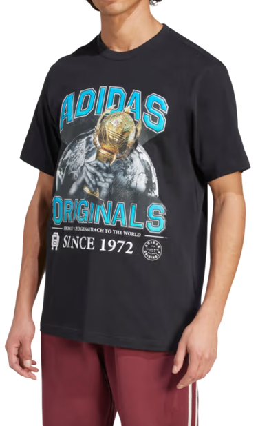 T-shirt adidas Originals Originals Trefoil Graphic T-Shirt Sort | jw2973, 0