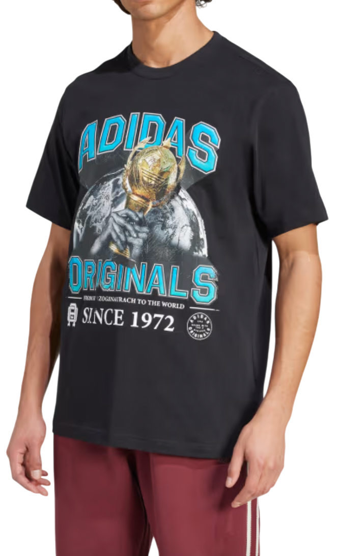 T-shirt adidas Originals Originals Trefoil Graphic T-Shirt Sort | jw2973
