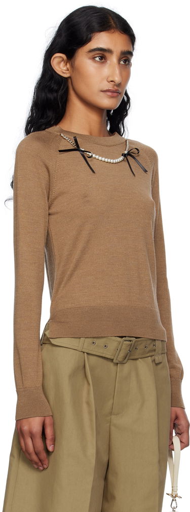 Sweater Simone Rocha Simone Rocha Classic Wool Pullover Sort | KMK22B 0647, 4