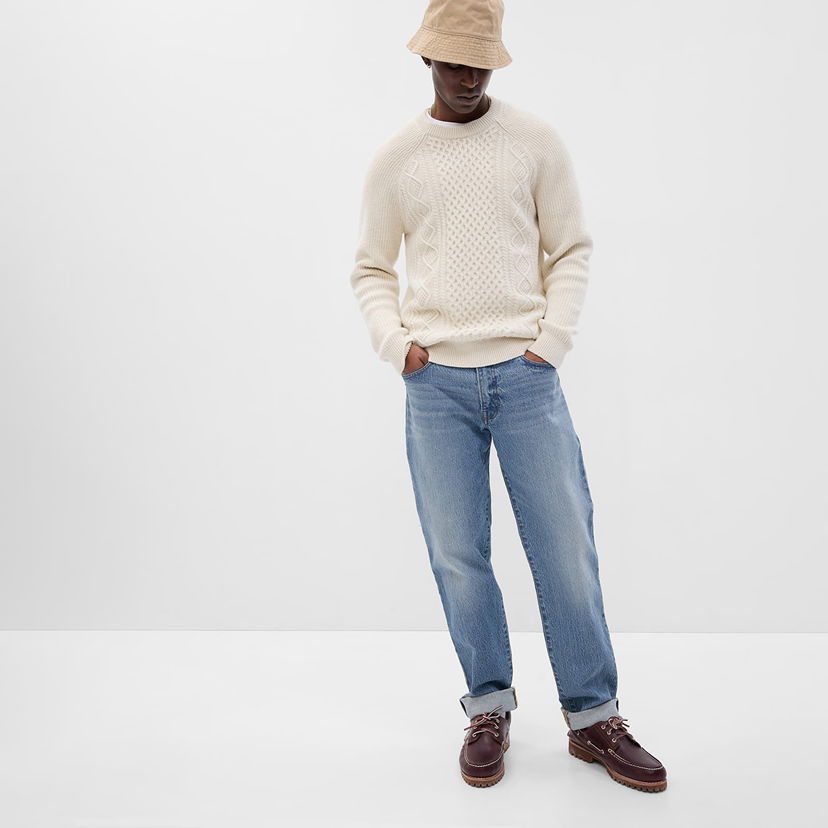 Jeans GAP Denim Pants Straight Light Wash Blå | 709159-00