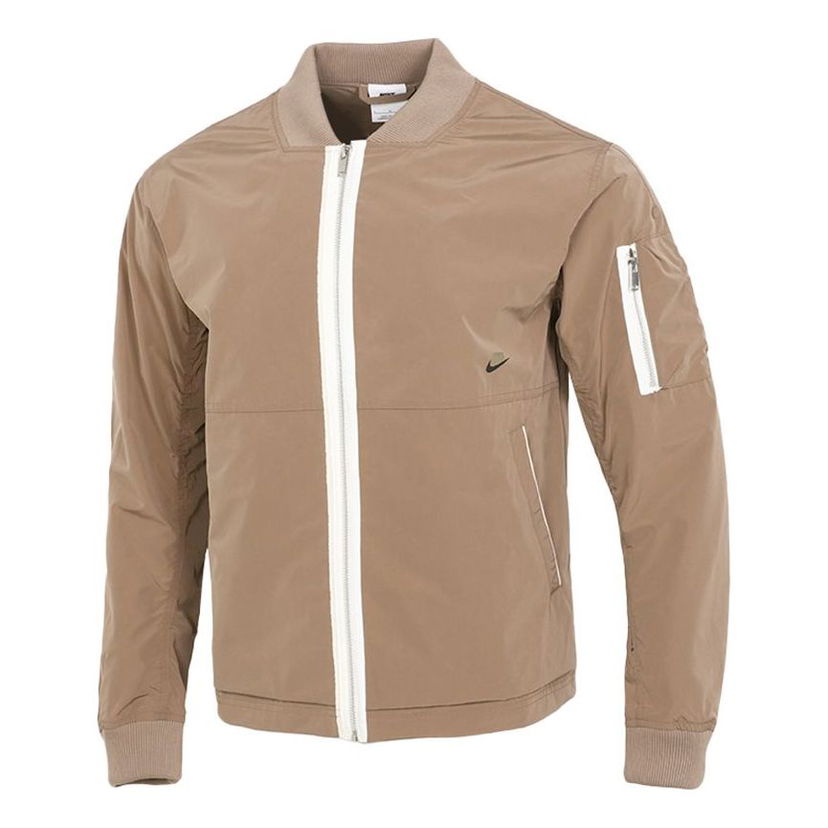 Bomberjakke Nike Sportswear Style Essentials Loose Casual Jacket Beige | DD4715-208