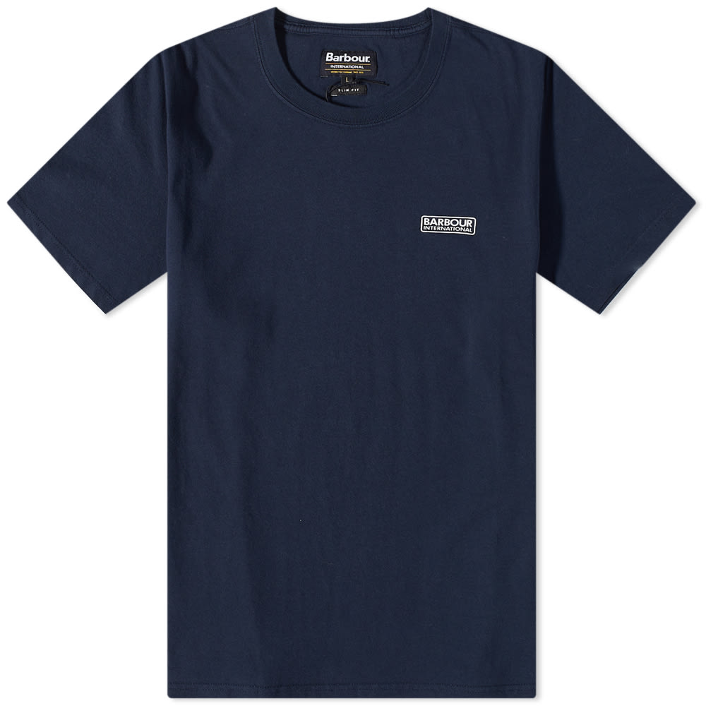 T-shirt Barbour International Small Logo Tee Mørkeblå | MTS0141NY39, 0