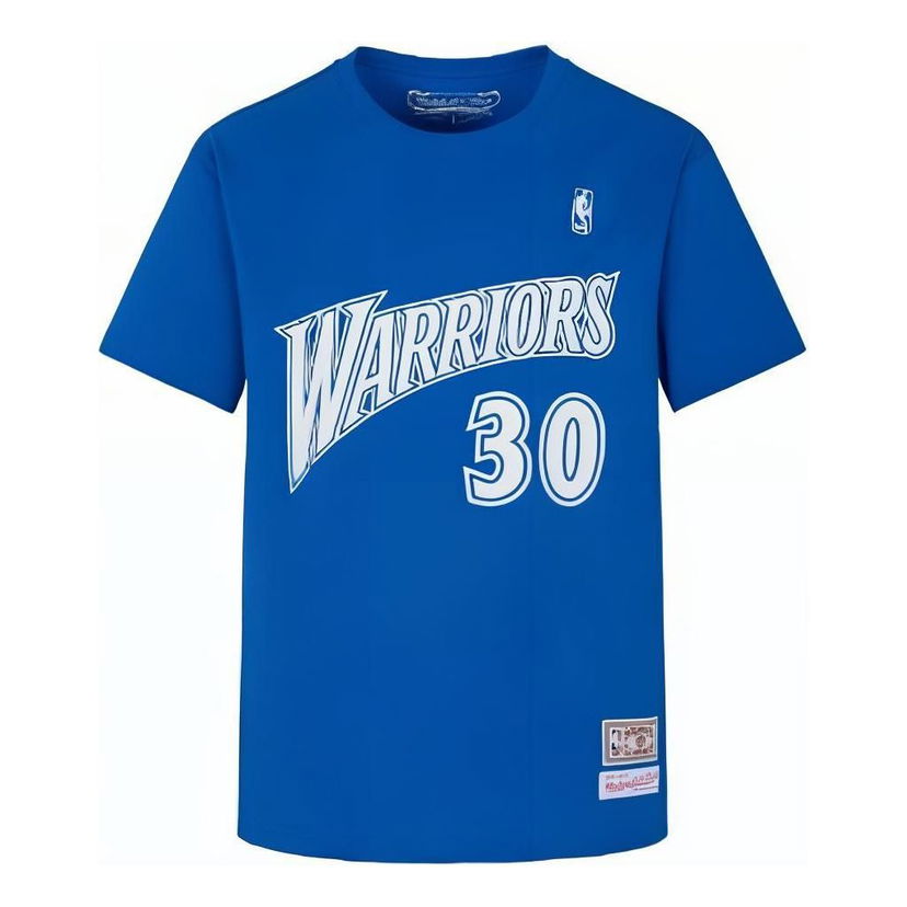 T-shirt Mitchell & Ness Mitchell & Ness NBA Golden State Warriors Stephen Curry Number 30 T-Shirt Blå | MNJYSST230133-ROYAL