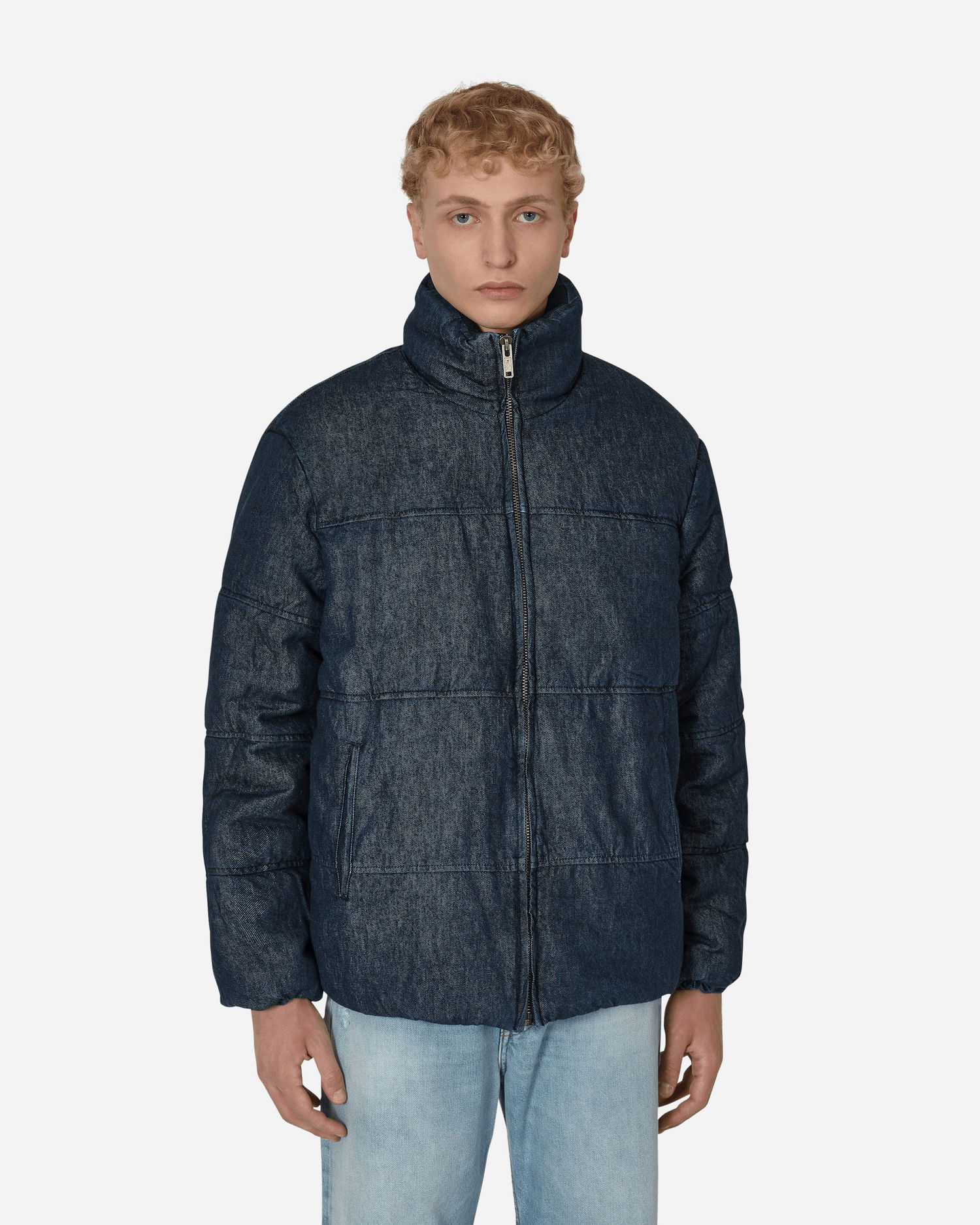 Puffer jakke GUESS Denim Puffer Jacket Blå | M2BL04D4RW0 F9JJ, 0