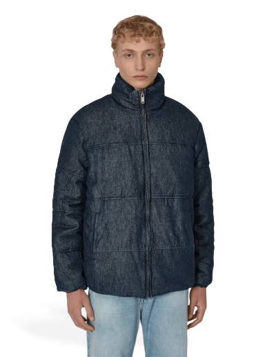 Puffer jakke GUESS Denim Puffer Jacket Blå | M2BL04D4RW0 F9JJ