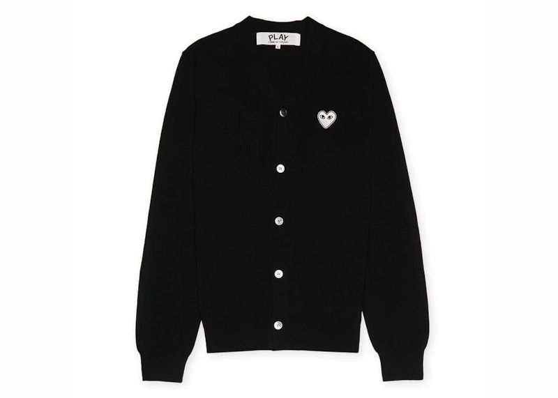Sweater Comme des Garçons Play Knit Cardigan Sort | P1N062-1