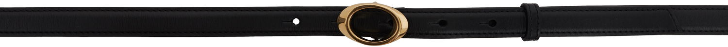 Bælter LANVIN Lanvin Petale Leather Belt Sort | AW-BEBCB1-VEPE-P25, 0