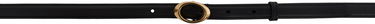 Bælter LANVIN Lanvin Petale Leather Belt Sort | AW-BEBCB1-VEPE-P25, 0