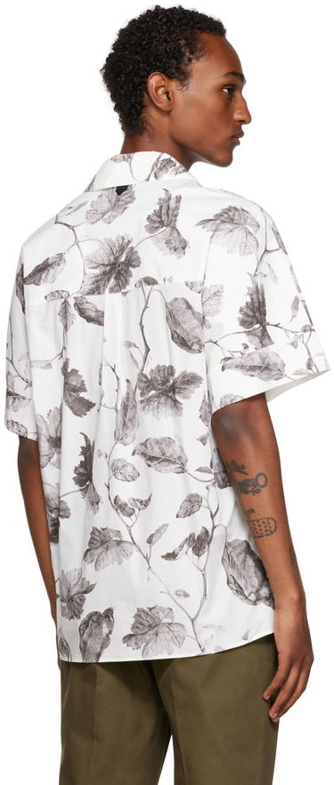 Skjorte Erdem Erdem Philip Leaf-Print Shirt Hvid | MF22_503MLLWP PHILIP, 2