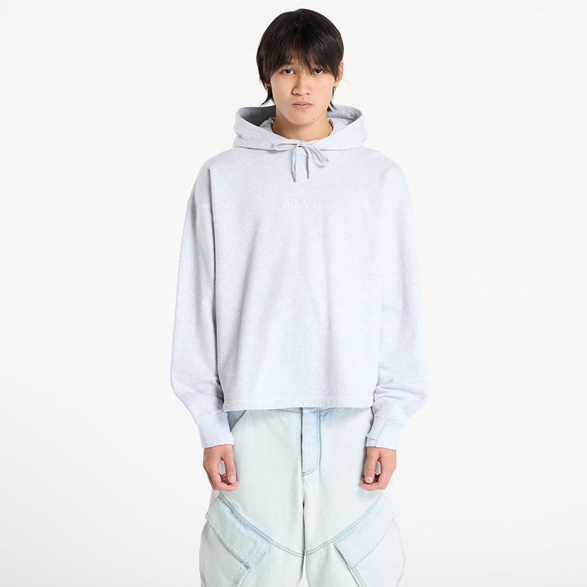 Sweatshirt adidas Originals Santa Monica Cropped Hoodie Grå | JX6132