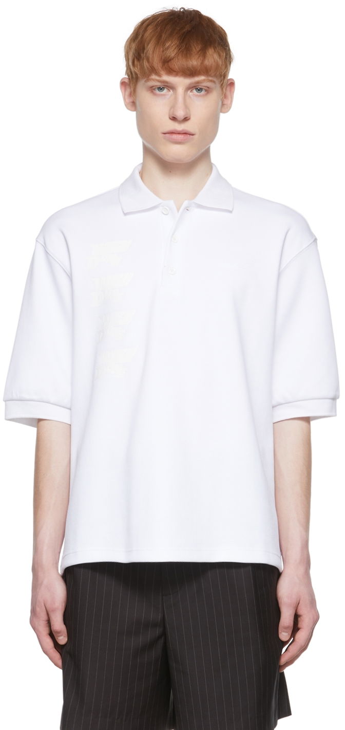 Polo skjorte We11done We11done Cotton Polo Shirt Hvid | WD-TT1-22-537-U-WH