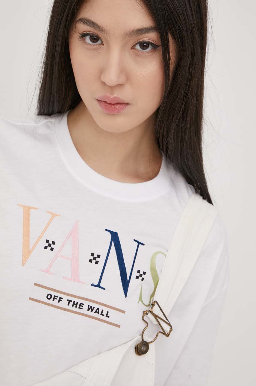 T-shirt Vans Burn Slow Tee Hvid | VN0A5LCJWHT1, 0
