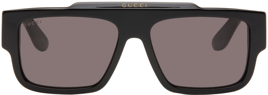 Solbriller Gucci Rectangular Sunglasses Sort | GG1460S-001, 0