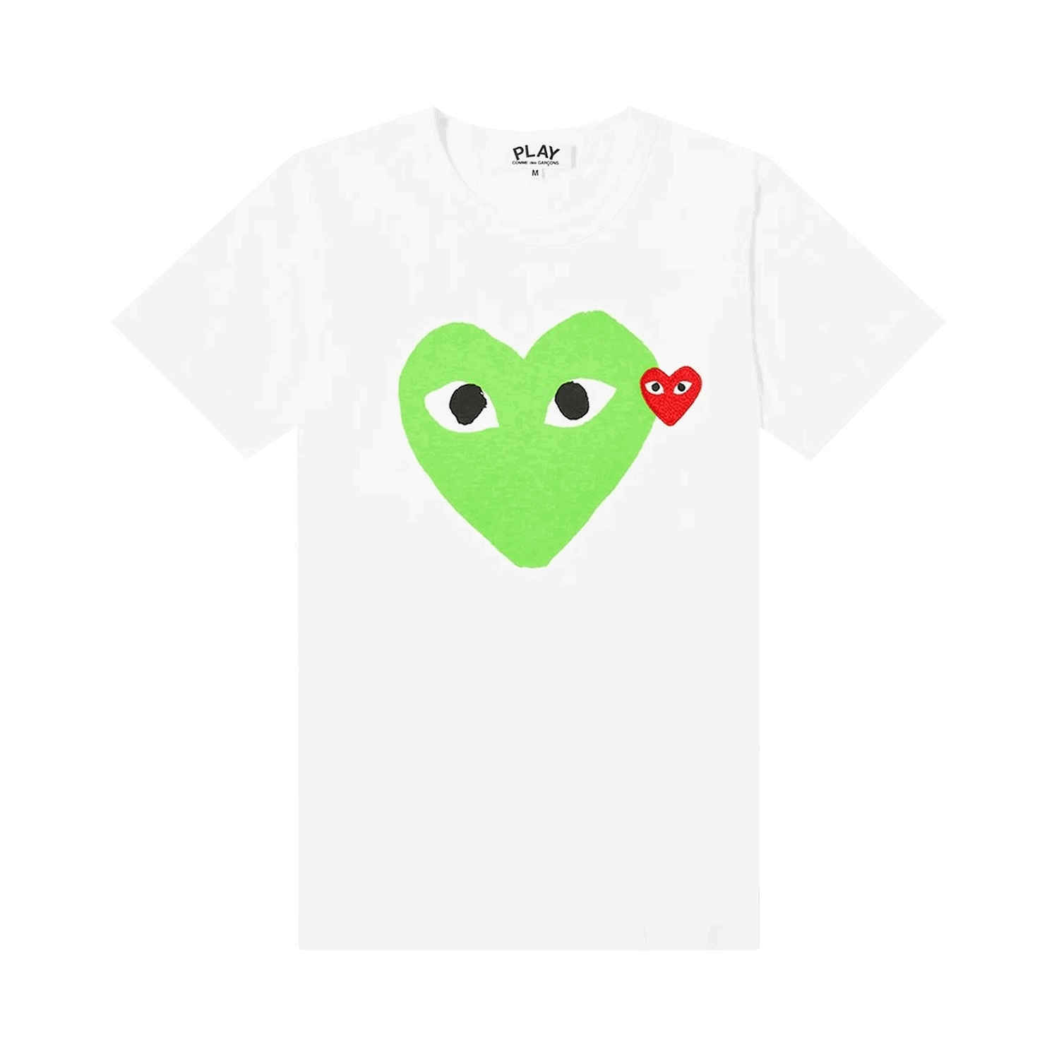 T-shirt Comme des Garçons PLAY Heart Tee Hvid | P1T105 3, 0