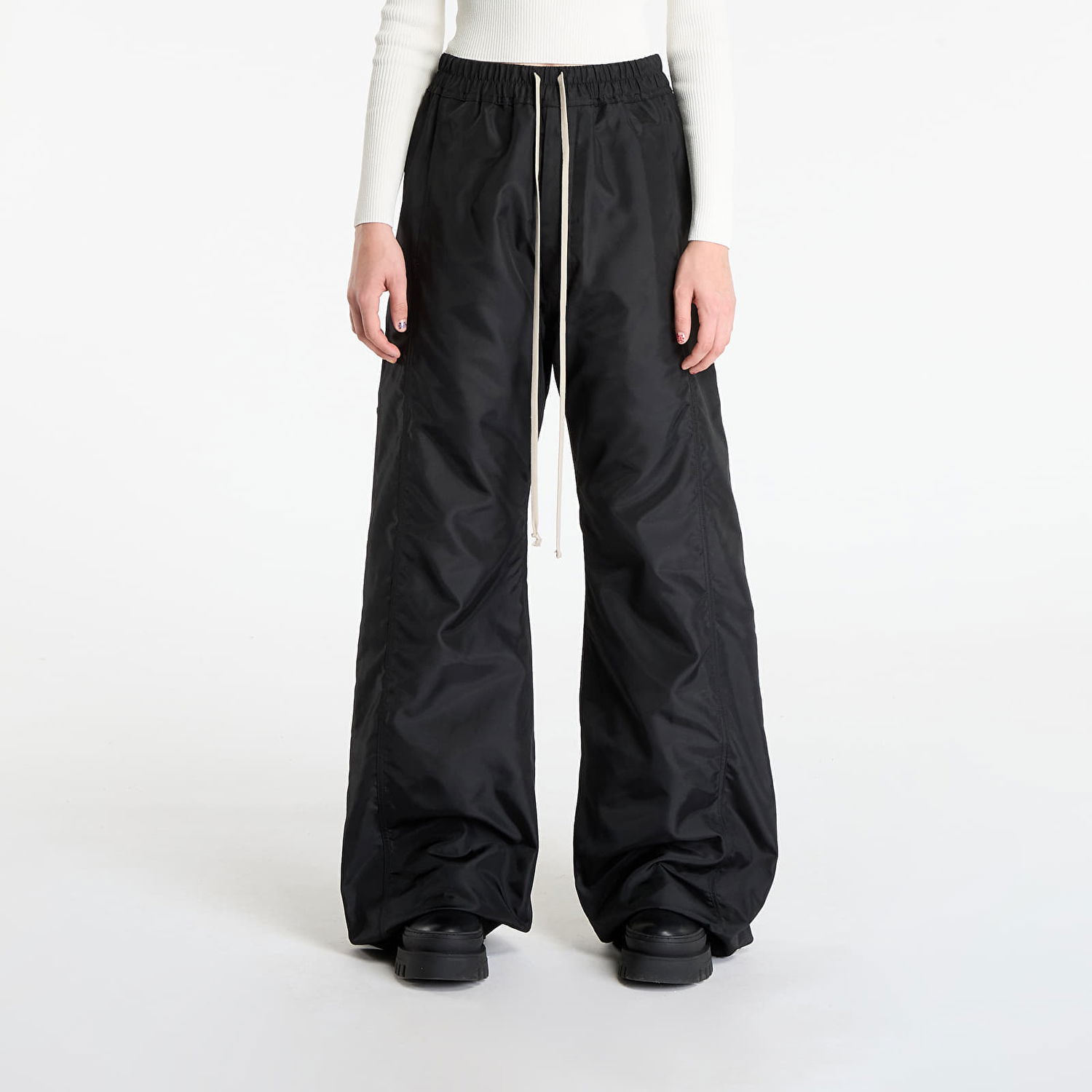 Bukser Rick Owens Rick Owens DRKSHDW Pusher Pants Sort | DU02E7393 NCV 09, 1