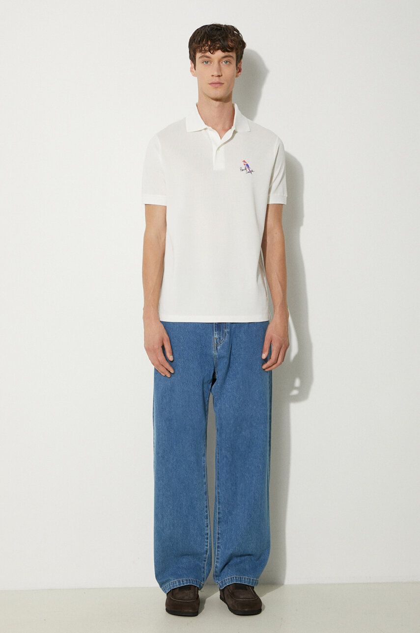 Polo skjorte Paul Smith Paul Smith Applique Detail Polo Shirt Hvid | M1R.698P.NP4722, 1