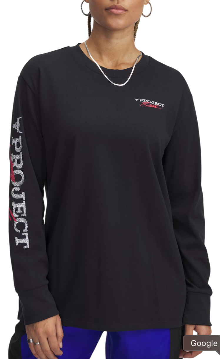 Sweater Under Armour Project Rock Long Sleeve T-Shirt Sort | 1389700-001