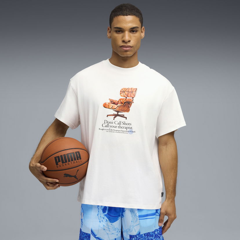 T-shirt Puma Hooptopia Hooptopian Health Graphic Tee Hvid | 632886_01