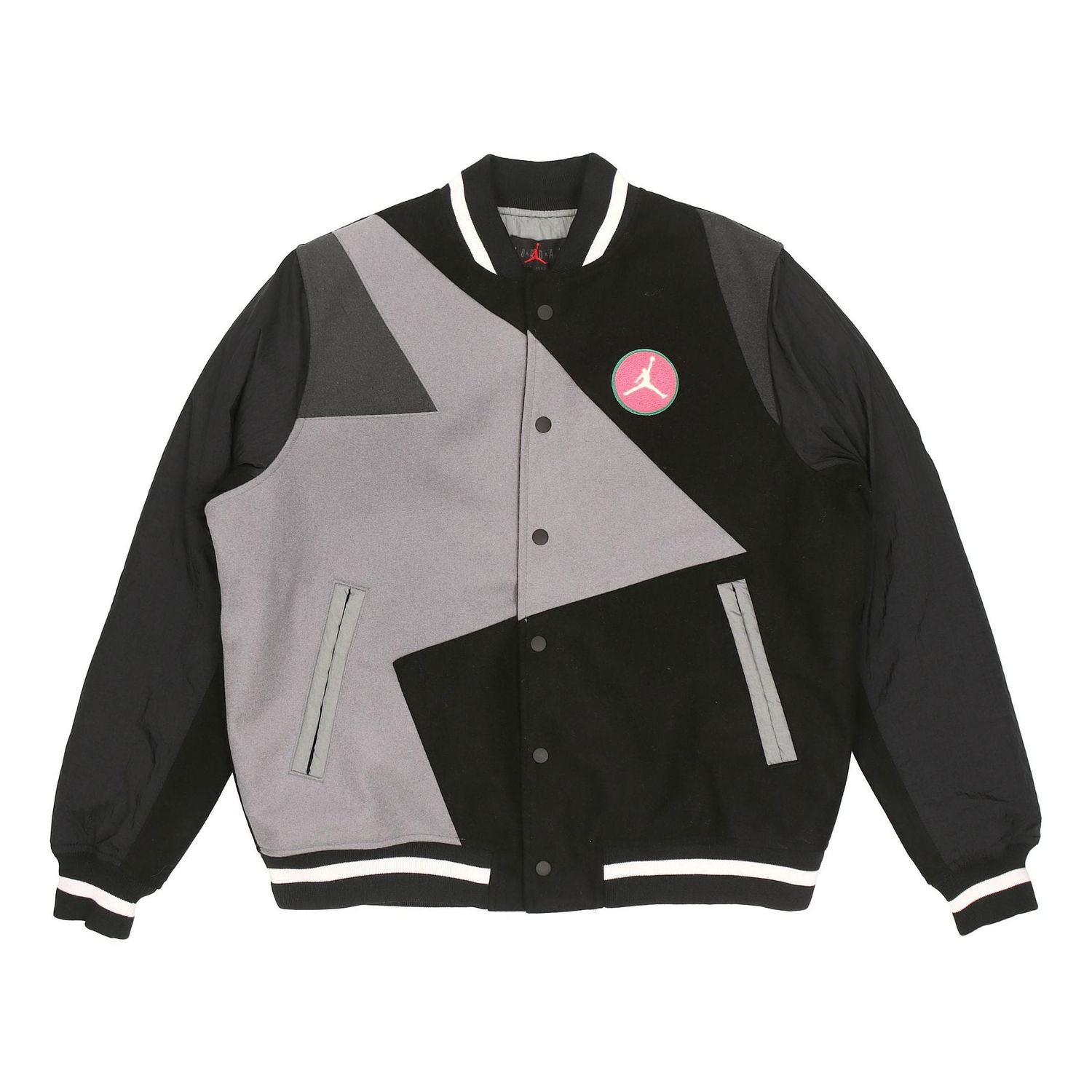 Bomberjakke Jordan Air Jordan Sport DNA Splicing Baseball Jacket Grå | CK9351-011, 0