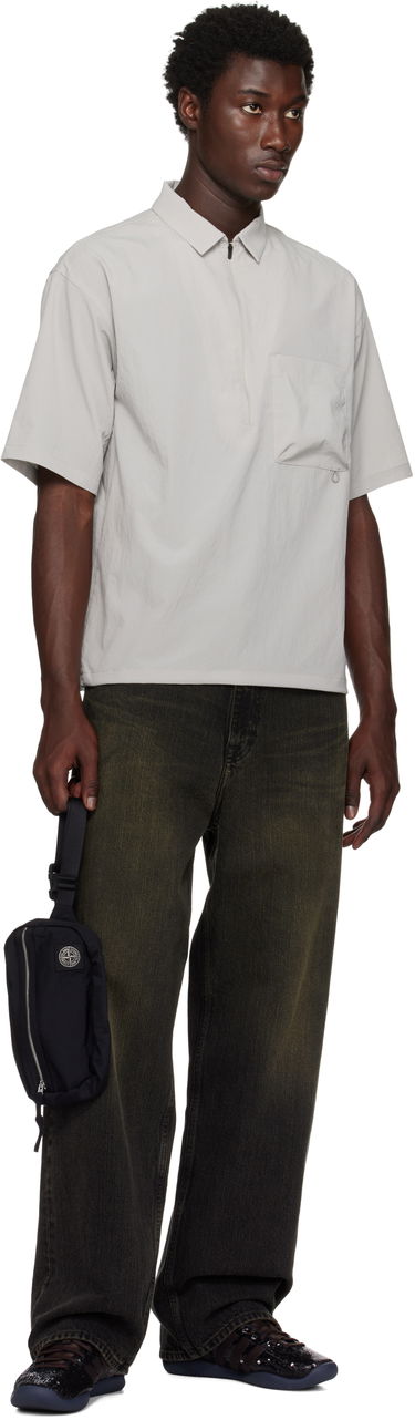 Taljetaske Stone Island Stone Island Coated Nylon Belt Bag Sort | K2S15 9200016 S0251, 3