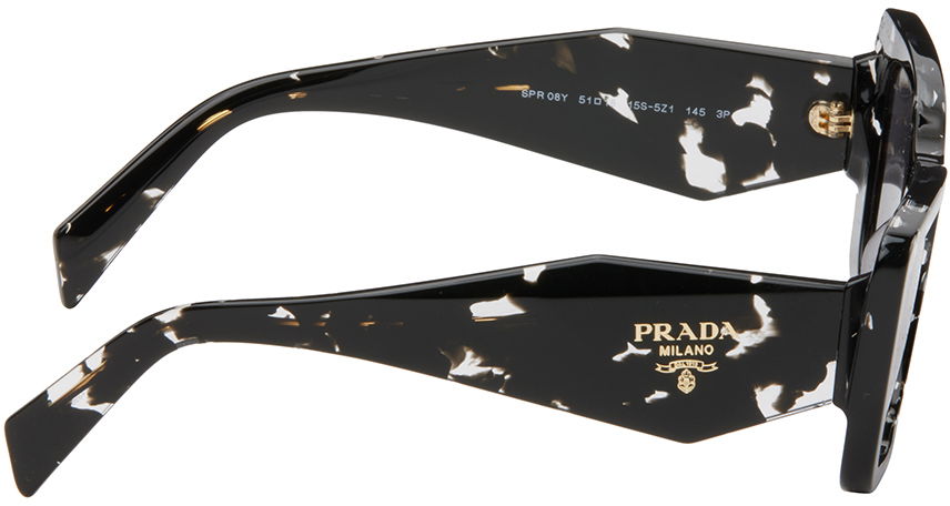 Solbriller Prada Tortoiseshell Square Sunglasses Sort | 0PR 08YS 8056262085301, 1