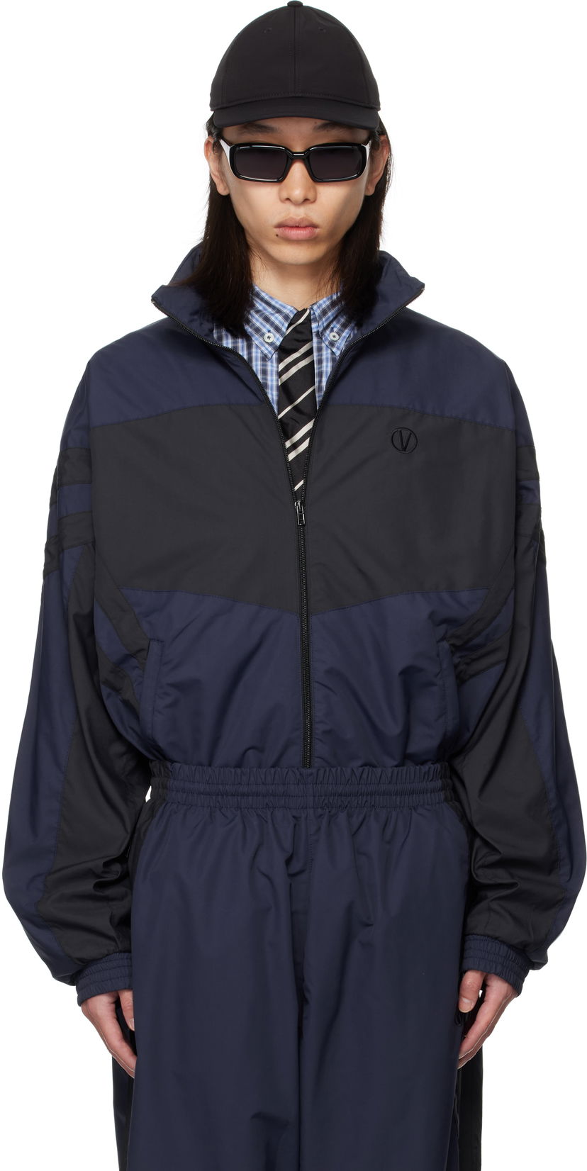 Jakke VETEMENTS VETEMENTS Iconic Tracksuit Jacket Mørkeblå | UH76GJ400N