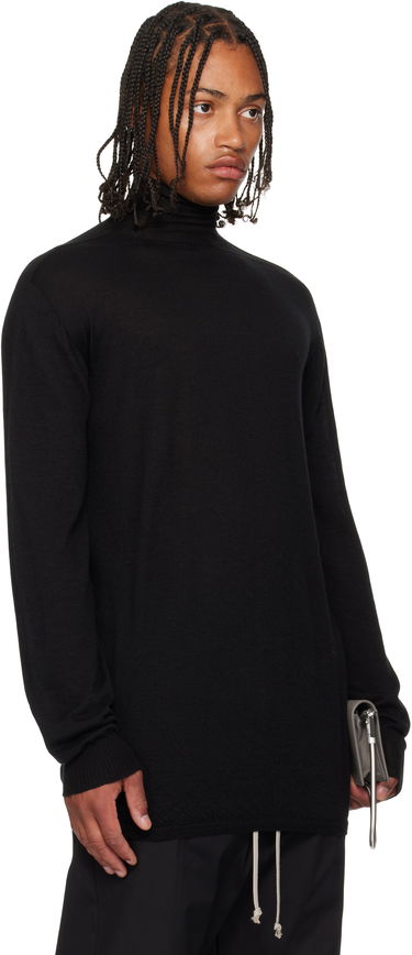 Sweater Rick Owens Rick Owens Concordians Oversized Turtleneck Sweater Sort | RU02E1626 WS, 1