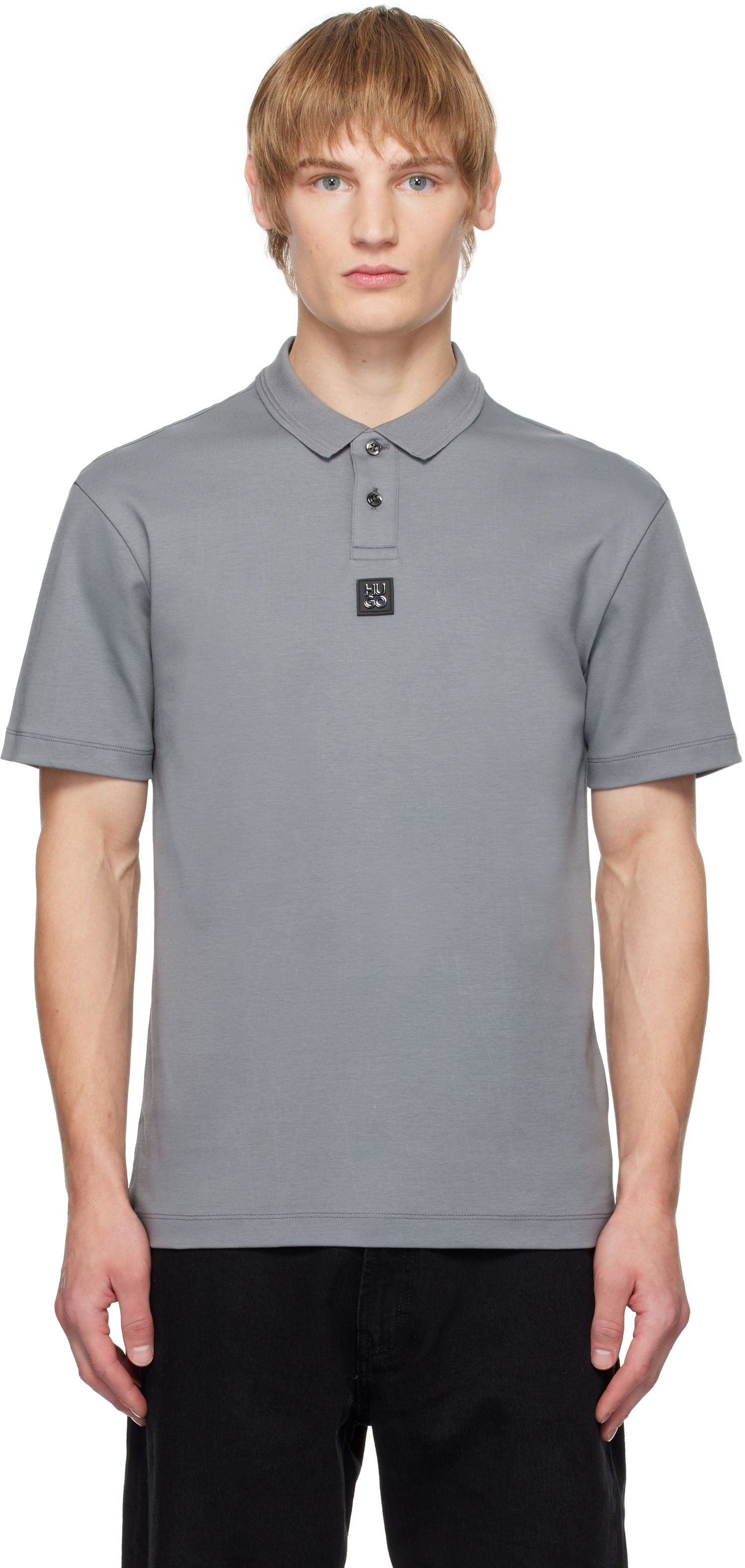 Polo skjorte BOSS Men's Interlock Cotton Polo Shirt Grå | 50517638, 0