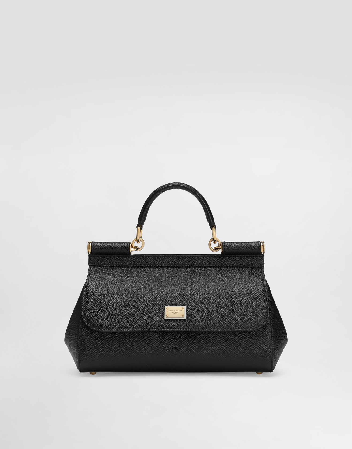 Håndtaske Dolce & Gabbana Dolce & Gabbana Sicily Medium Handbag Sort | BB7652B100180999, 0