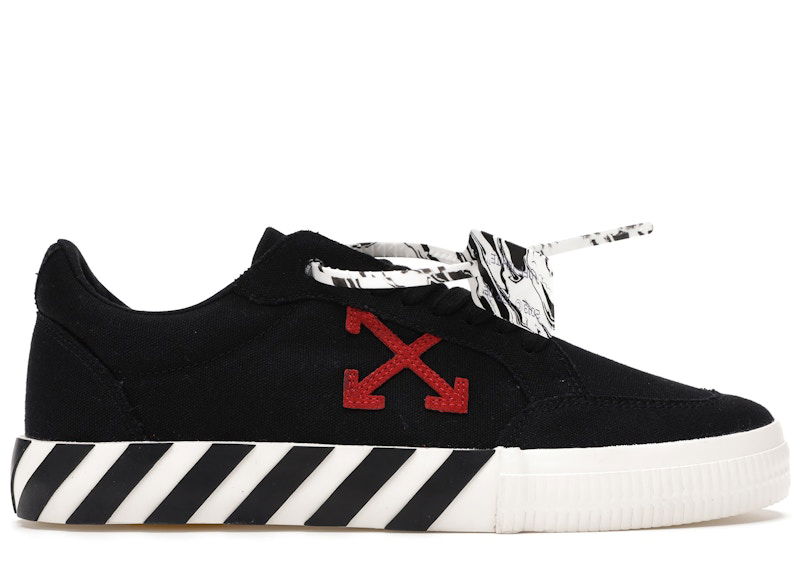 Sneakers og sko Off-White Vulc Low Black Red Arrow FW20 Sort | OMIA085E20FAB0011025