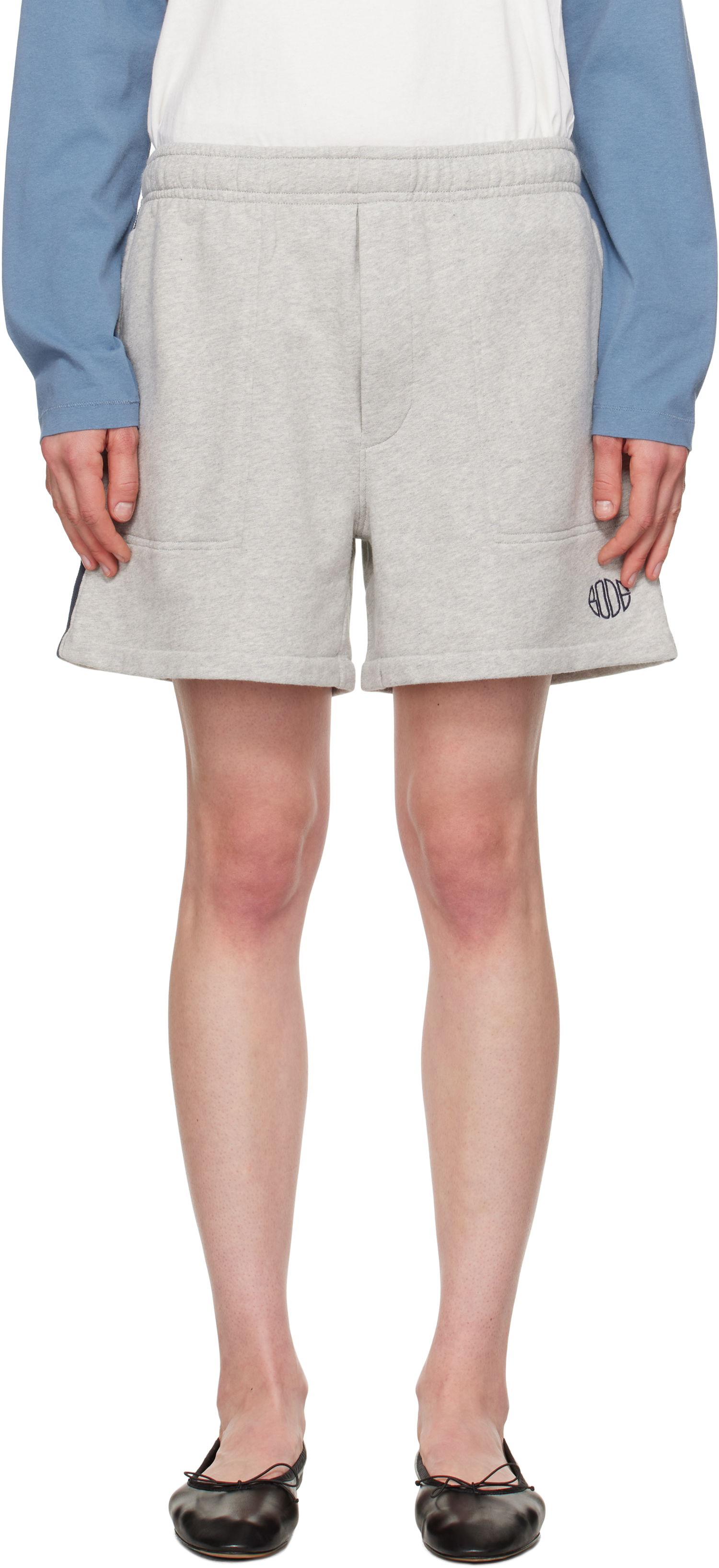Shorts Bode Bode Crew Sweat Shorts Grå | MRS25CS023, 0