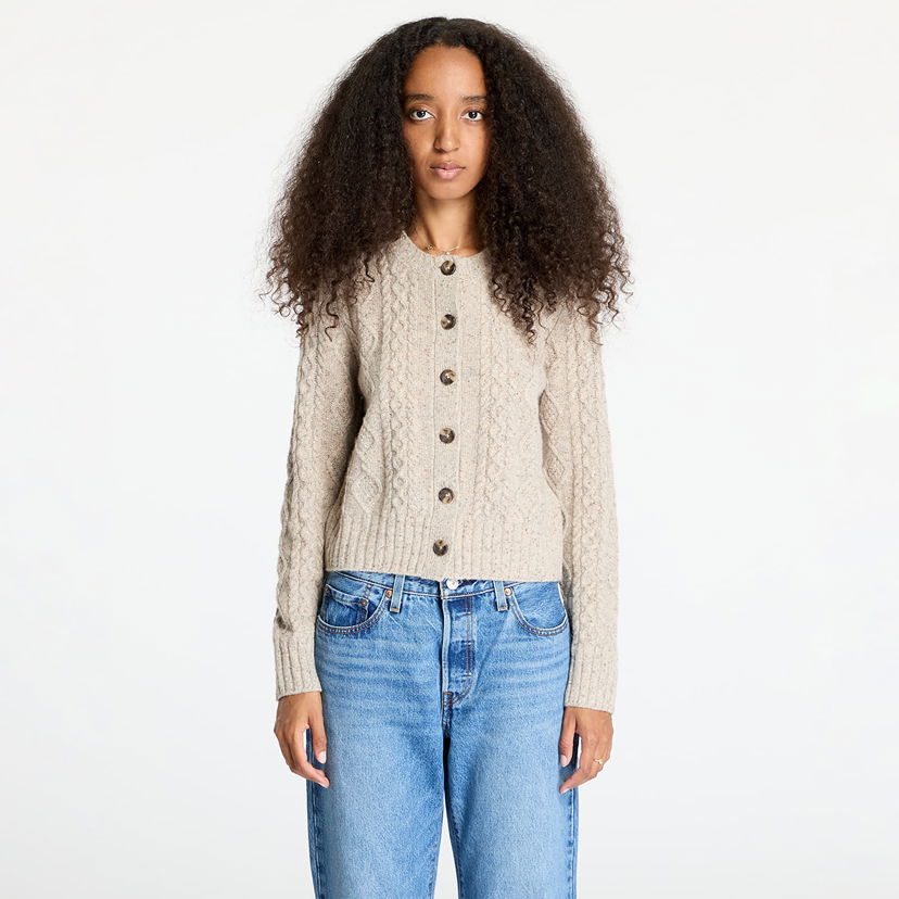 Sweater Levi's Primrose Cable Cardigan Beige Beige | A8920-0004