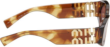 Solbriller Miu Miu Miu Miu Glimpse Oval Sunglasses Brun | 0MU 11WS 8056262086797, 1