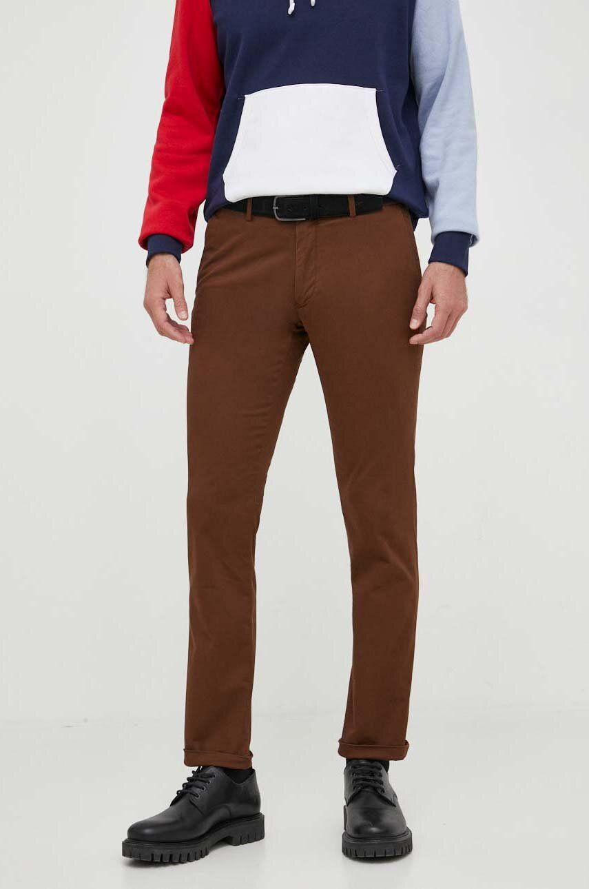 Bukser Polo by Ralph Lauren Slim Fit Trousers Brun | 710644988, 0