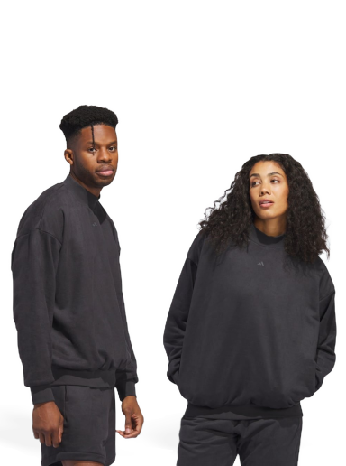 Sweatshirt adidas Performance Basketball Sueded Crew Sort | IN7696