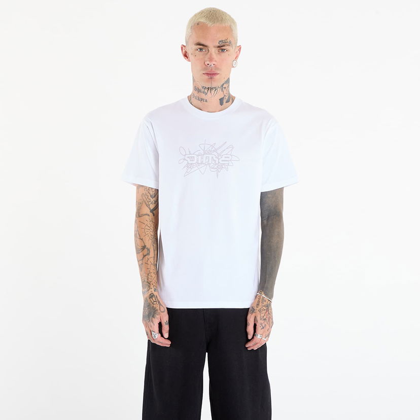 T-shirt Dime Dime Glyph T-Shirt Hvid | DIMEFA2567WHT