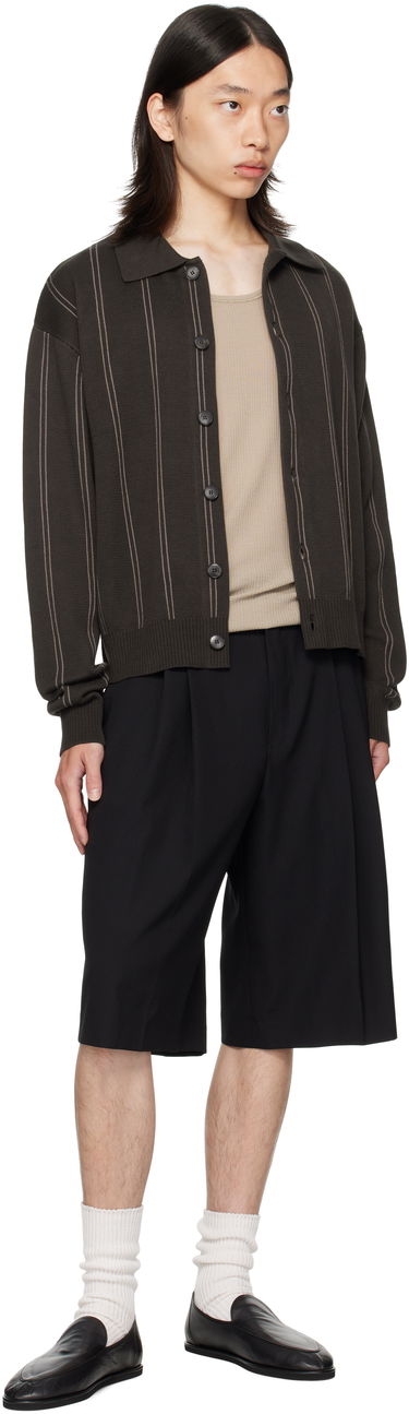 Shorts Dries Van Noten Dries Van Noten Wool Pleated Shorts Sort | 252-020935-2057, 3