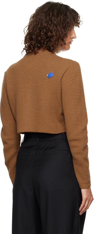Sweater ADER ERROR Cropped Buttoned Cardigan Brun | BN01FWKT0701BR, 2