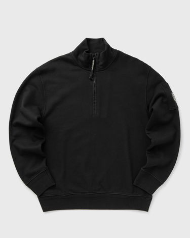 Sweater C.P. Company C.P. Company Cotton Diagonal Fleece Half Zip Sweatshirt Sort | 18CMSS125A110044G-999, 0