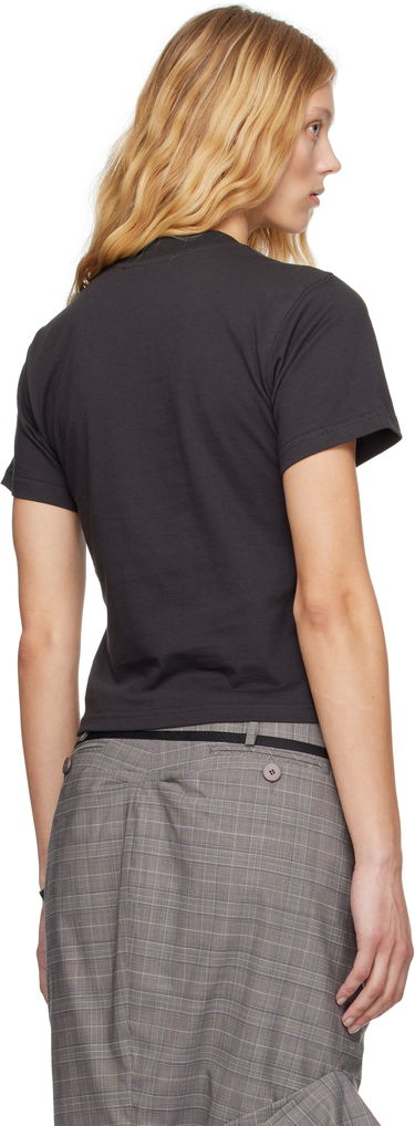 T-shirt Ottolinger Ottolinger Fitted Puff Paint T-Shirt Sort | 115-101915-01, 2