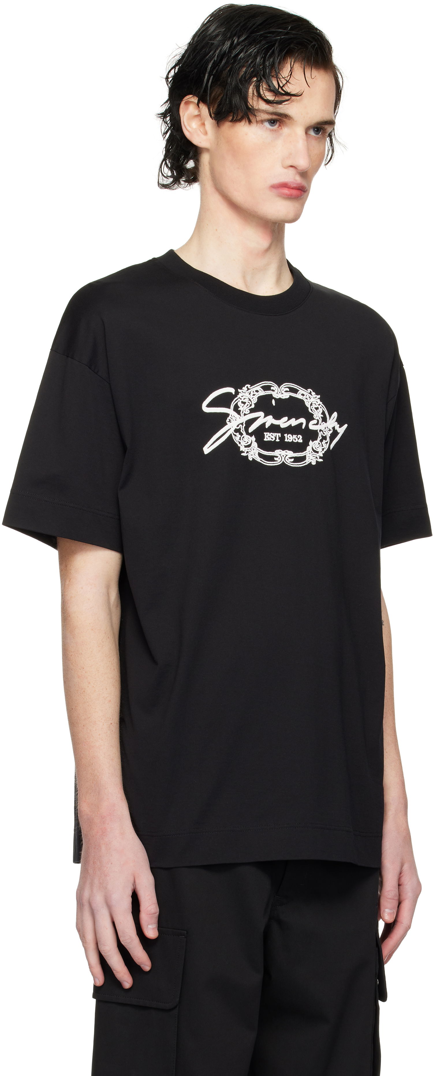T-shirt Givenchy Medallion Logo T-Shirt Sort | BM71MG3YPK001, 1