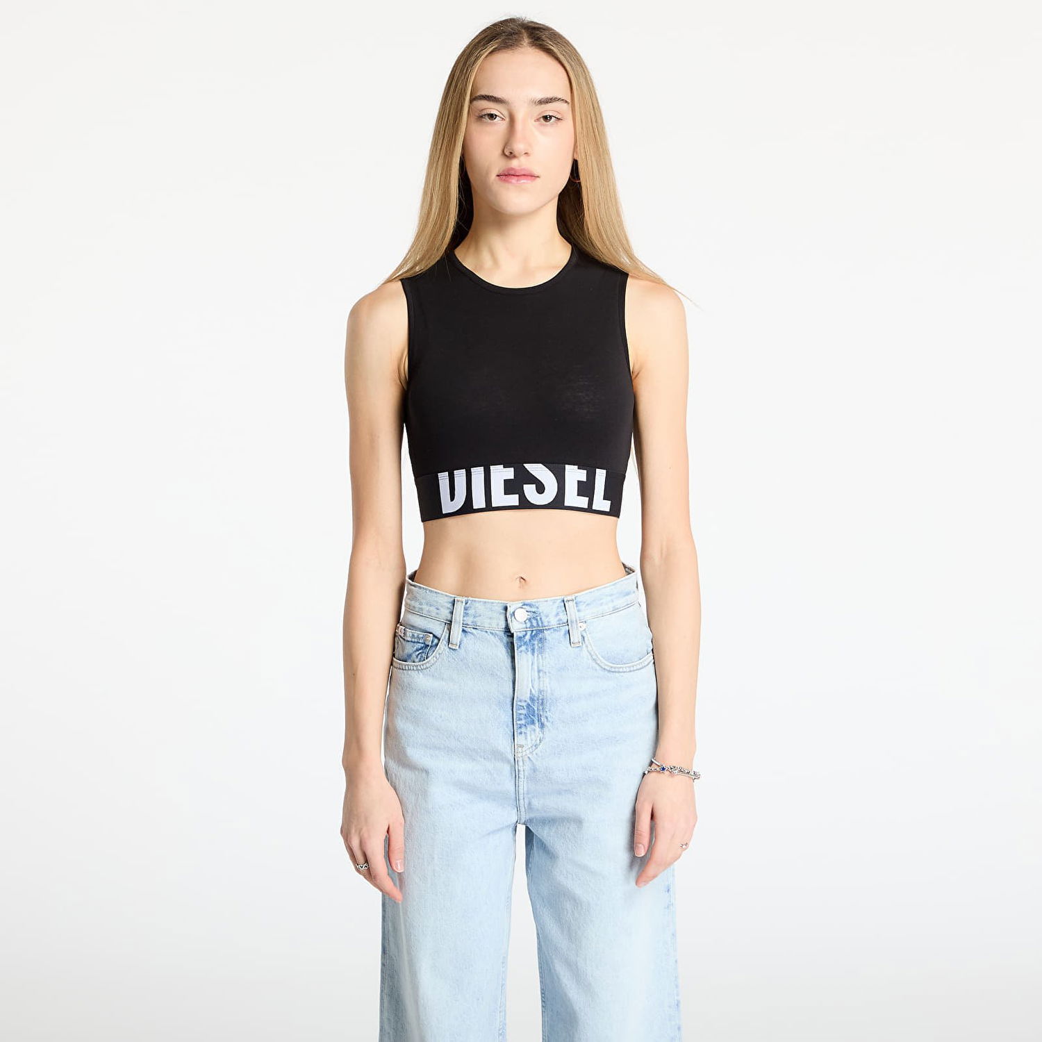 Crop top Diesel Diesel Ada-D-Pop Crop Tank Top Sort | A17661-0HMAU 9XX, 0