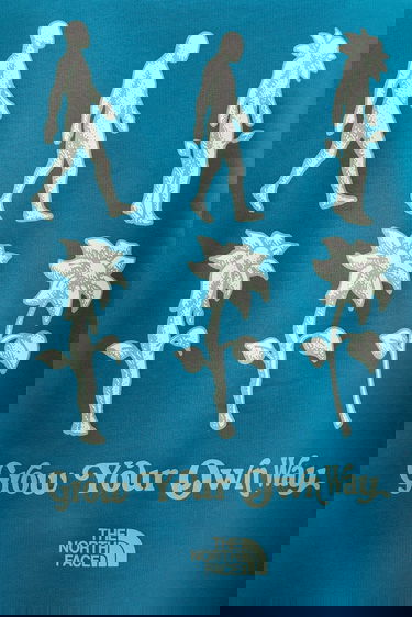 Sweatshirt The North Face Connect Relaxed Fit Crewneck Sweatshirt with Grow Your Own Way Graphic Print Turkis | NF0A8E3ZBSI1, 4