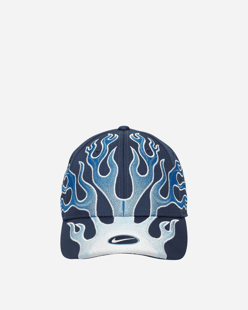 Kasket Nike Club Flame Cap Mørkeblå | HV6642-410