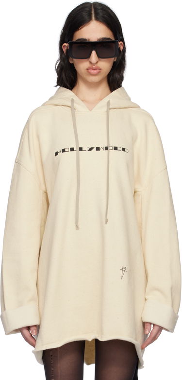 Sweatshirt Rick Owens Rick Owens DRKSHDW Hollywood Peter Hoodie Beige | DS01E3231 FNEP5P, 0
