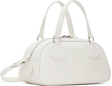 Håndtaske Courrèges Courrèges Friday Bowling Leather Bag Hvid | 125GSA167CR0065, 2