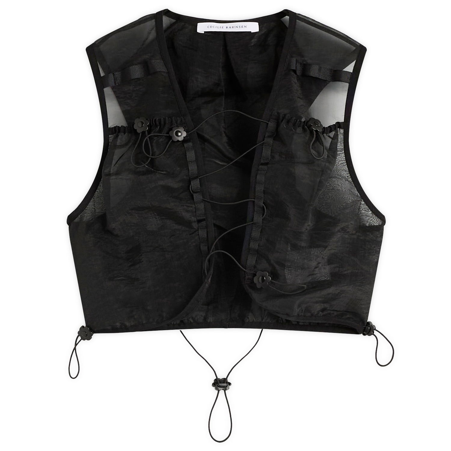 Vest Cecilie Bahnsen Cecilie Bahnsen Bona Running Vest Sort | 325RTW15004, 0