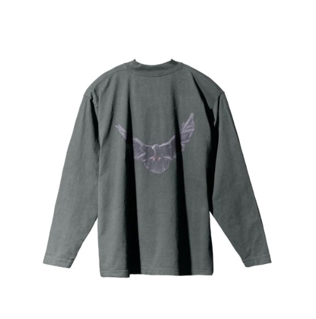T-shirt GAP Yeezy Gap Engineered by Balenciaga Dove Long Sleeve T-Shirt Grå | YEEZY-SS22-120, 0